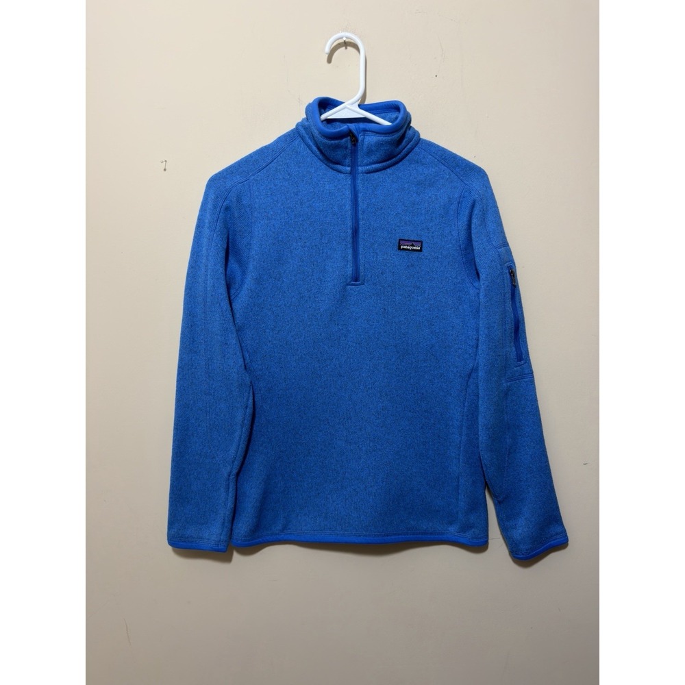Patagonia Better Sweater 1/4 Zip Fleece Pullover Blue Womens XS